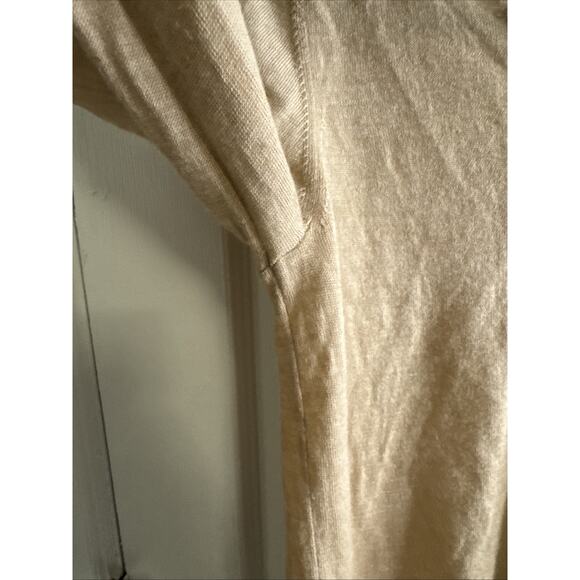 Banana Republic 100% Merino Wool V-Neck Sweater Women’s XS Beige - Picture 4 of 8